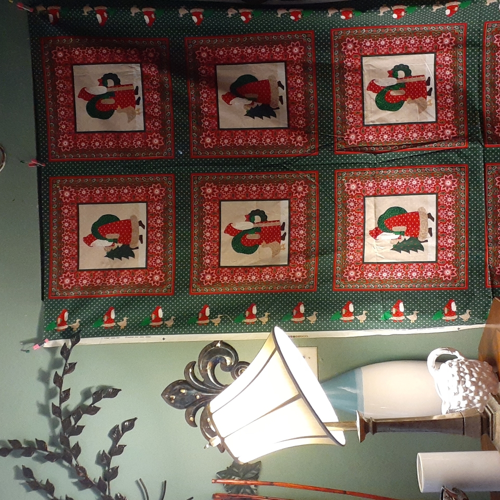 Vintage Christmas craft fabric